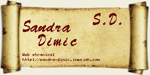 Sandra Dimić vizit kartica